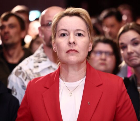 Giffey nicht mehr im Berliner Abgeordnetenhaus Franziska Giffey (SPD) war von 2021 bis 2023 Regierende Bürgermeisterin in Berlin.