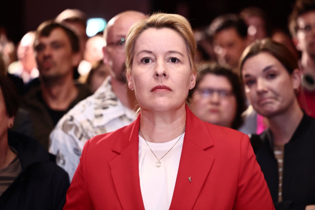 Abgeordnetenhaus-Wahl Berlin - Wahlparty SPD Franziska Giffey (SPD) war von 2021 bis 2023 Regierende Bürgermeisterin in Berlin.
