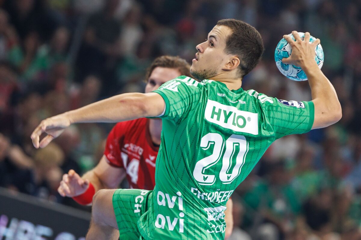 Tim Freihöfer Nationalspieler Tim Freihöfer erzielte acht Tore für die Füchse gegen Burgan (Archivbild)