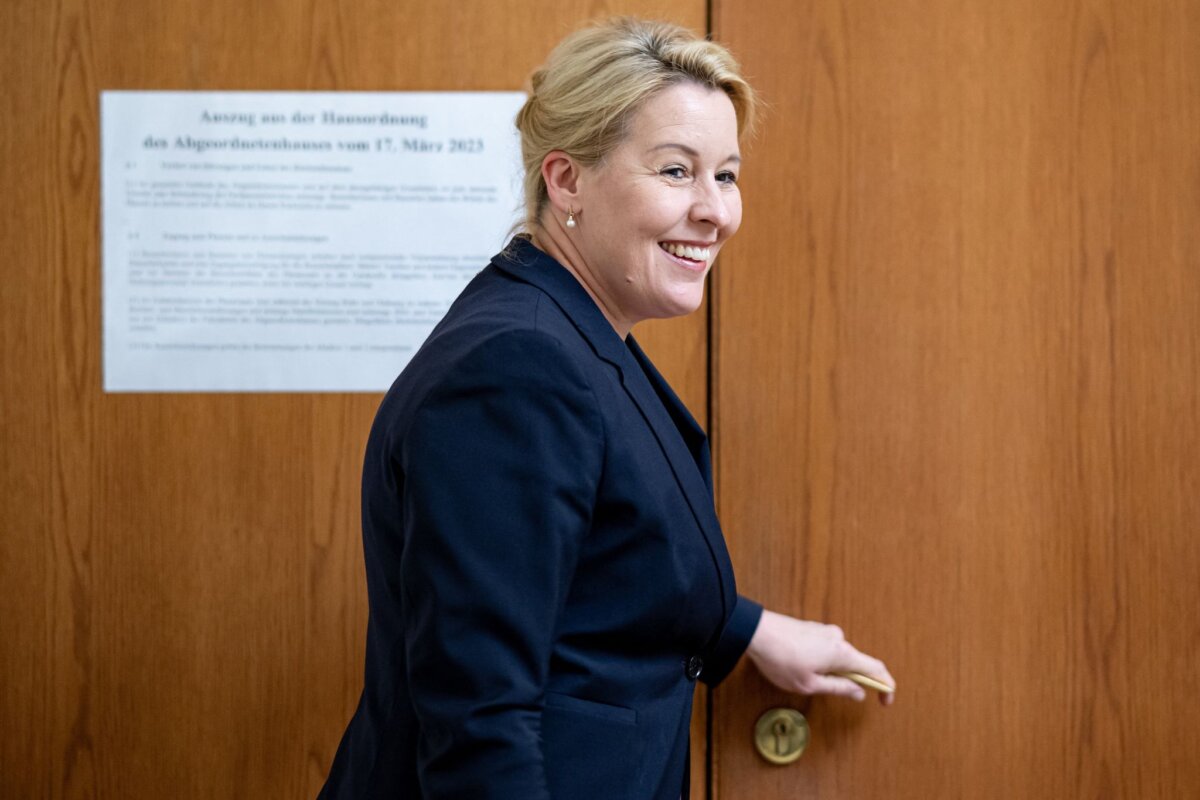 Nach der Wahl zum Berliner Abgeordnetenhaus Franziska Giffey ist aktuell Wirtschaftssenatorin. (Archivbild)