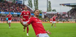 Energie Cottbus remis im Test bei Lech Posen Justin Butler von Energie Cottbus bleibt in Torlaune. (Archivbild)