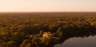 Jagschloss Grunewald schließt für Sanierung Das Jagdschloss Grunewald liegt am Ufer des Sees. (Archivbild)