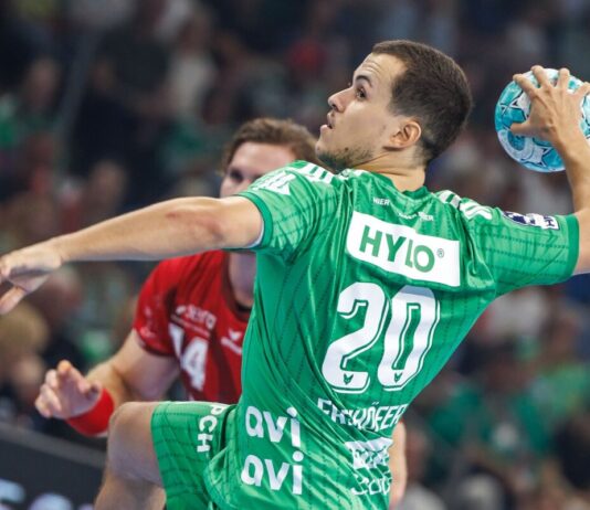 Füchse erreichen vorzeitig Hauptrunde der Champions League Nationalspieler Tim Freihöfer war bester Füchse-Schütze in Porto. (Archivbild)