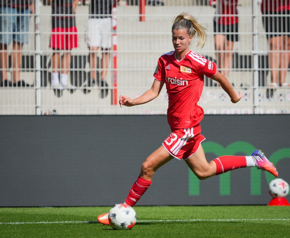 Nele Bauereisen von Union Berlin Nele Bauereisen erzielten schon nach 17 Minuten den dritten Treffer für Union. (Archivbild)