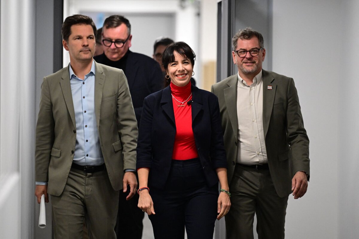 Pressekonferenz zu Sondierungsgesprächen Berlin Die Parteispitzen informierten am späten Nachmittag über das Ergebnis der Sondierungen.
