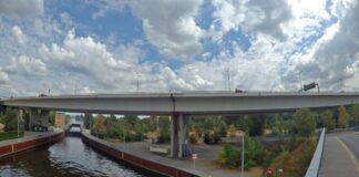 Sperrung der äußeren Fahrstreifen auf Rudolf-Wissell-Brücke Die Rudolf-Wissell-Brücke ist die längste Straßenbrücke Berlins. (Archivbild)