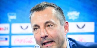 Hertha BSC erstmals seit 2019 wieder mit Gewinn Ralf Huschen konnte gute Zahlen vermelden. (Archivbild)