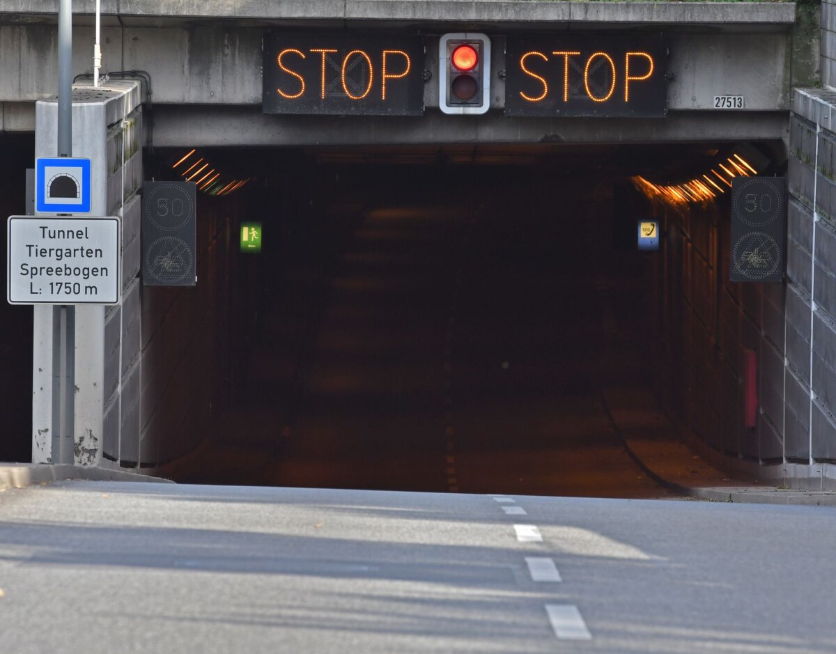 Tiergartentunnel wegen Personalmangels gesperrt Der Tiergartentunnel wird erneut gesperrt. (Archivbild)