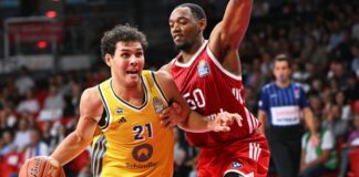 Alba Berlin schlägt Bilbao nach Krimi Flügelspieler Brandon Angel war überragender Alba-Spieler. (Archivbild)
