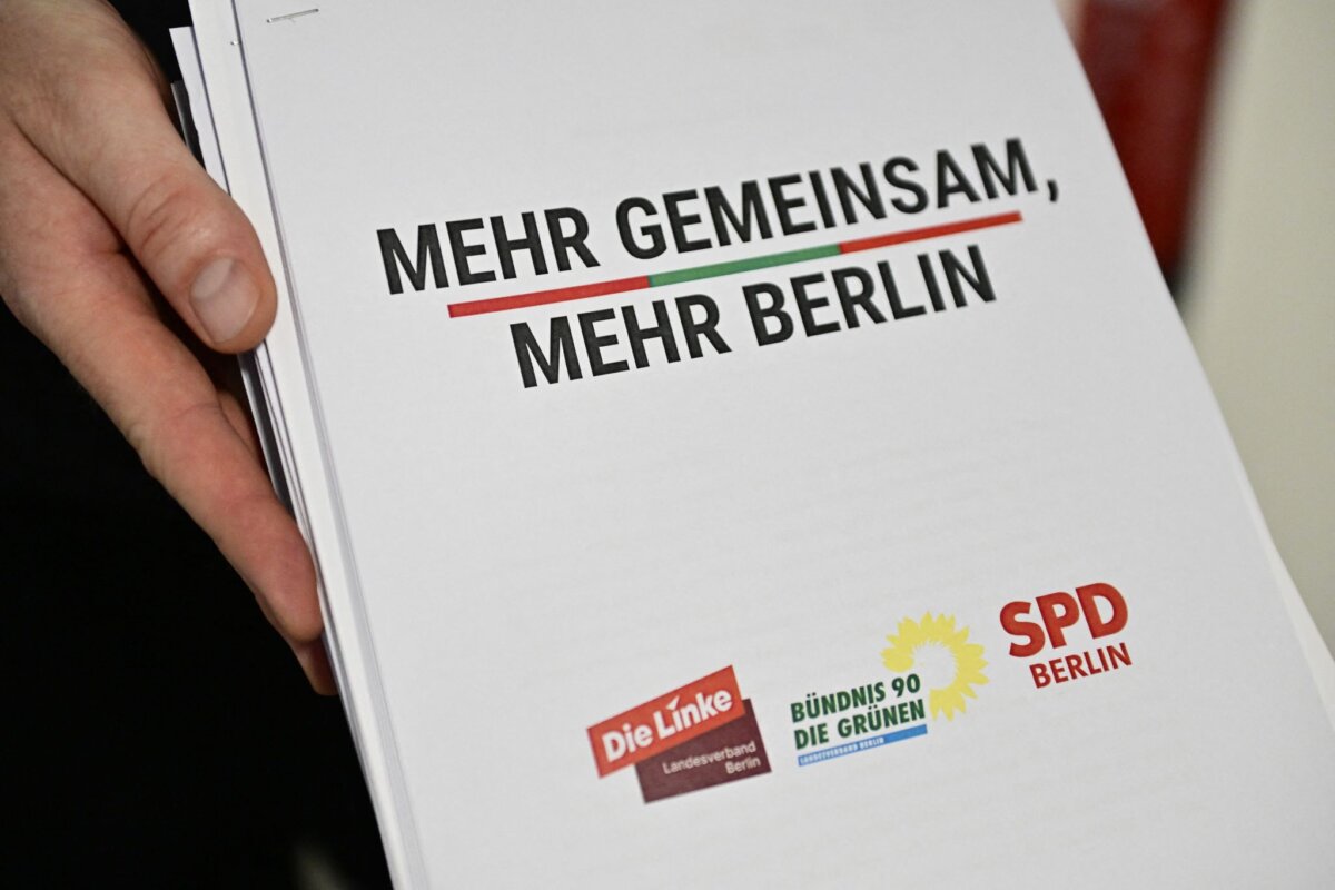 Pressekonferenz zu Sondierungsgesprächen Berlin Teile der SPD warnen vor Koalitionsverhandlungen mit der Berliner Linken.