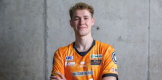 BR Volleys erreichen locker das Halbfinale im Ligacup Außenspieler Tom Koops holte gegen die Netzhoppers die meisten Punkte für die BR Volleys (Archivbild)