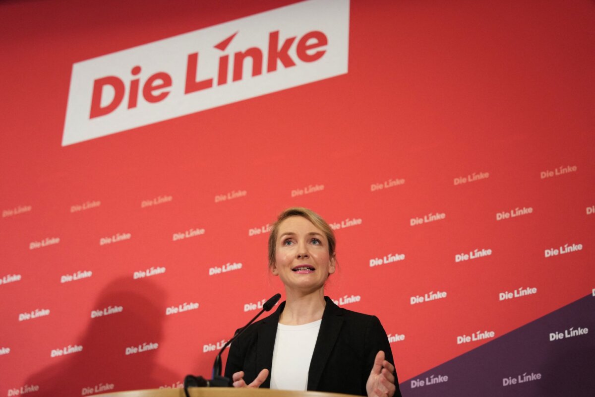 Gremiensitzungen und Statements der Bundesparteien - Die Linke Linken-Parteichefin Ines Schwerdtner sieht in den Aussagen von Kanzler Friedrich Merz ein Ablenkungsmanöver. (Archivbild)